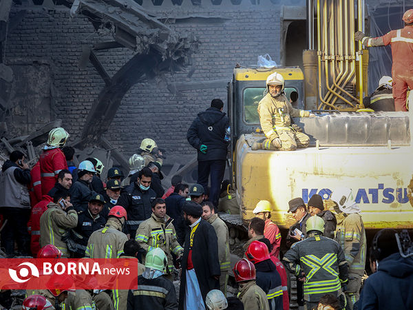 پیدا شدن پیکر آتش نشانان