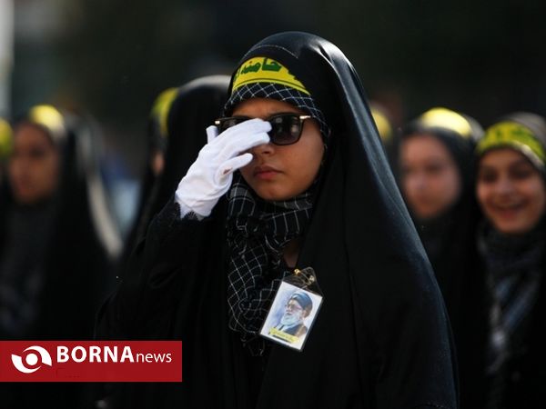 رژه نیروی های مسلح شهرستان قدس
