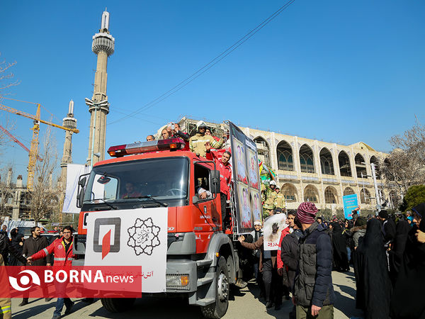 تشییع شهدای آتش نشان حادثه پلاسکو-3