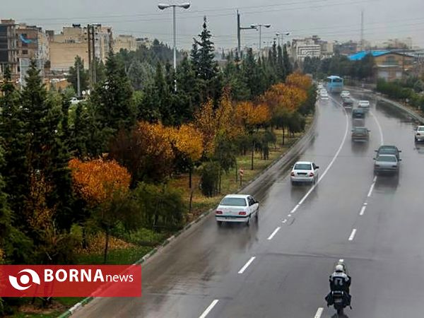 شيراز زیبای بارانی