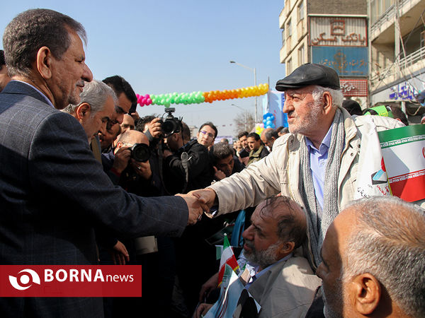 حضور معاون اول رییس جمهوری در راهپیمایی 22 بهمن ماه