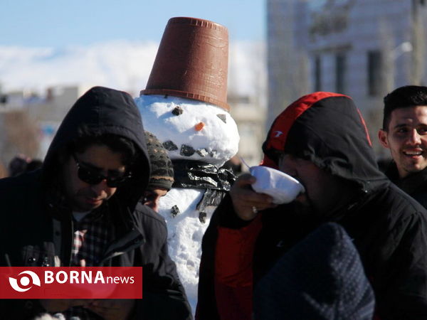جشنواره بزرگ آدم برفی در اردبیل