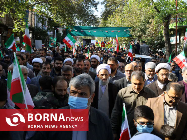 راهپیمایی 13 آبان در ساری