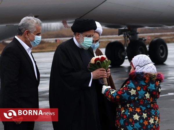 ورود رییس جمهور به رشت