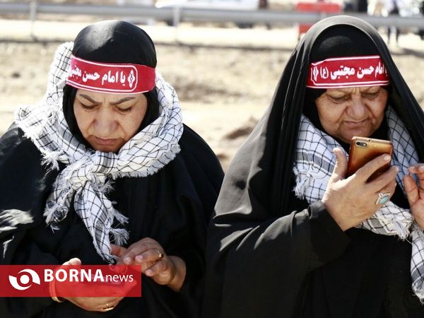 نمای نزدیک اربعینیون شلمچه