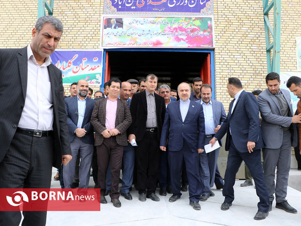 افتتاح سالن ورزشی چندمنظوره شهرستان ارسنجان فارس با حضور وزیر ورزش و جوانان