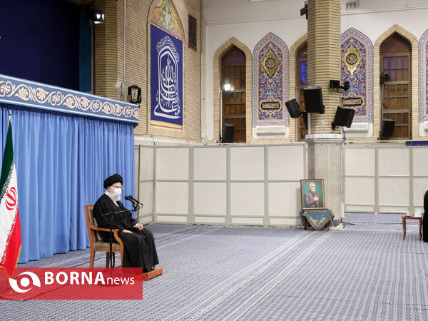 دیدار دست‌اندرکاران مراسم سالگرد شهید سلیمانی با رهبر انقلاب اسلامی
