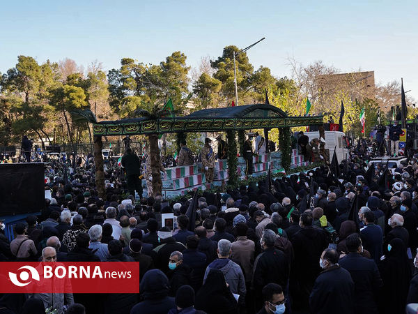 تشییع پیکرهای مطهر شهیدان گمنام دفاع مقدس - تهران