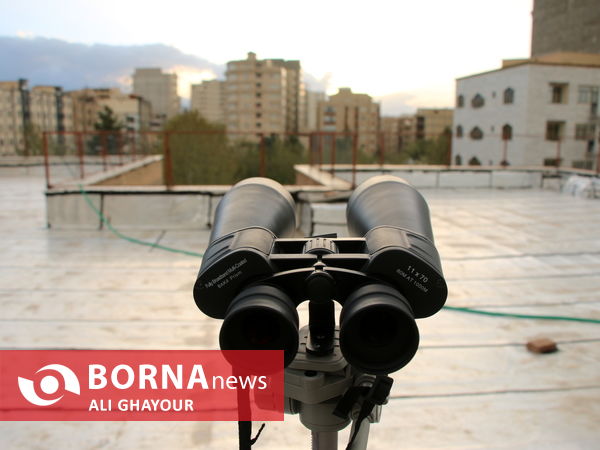 تلاش برای رویت هلال ماه شوال در ارومیه 