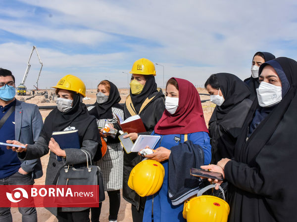 بازدید اصحاب رسانه و خبرگزاری ها از شرکت کربن صنعت امیر کبیر، محل احداث کارخانه ۱۰۰ هزار تن آندسازی شرکت آلومینیوم ایران