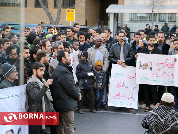 اجتماع مردم مشهد در حمایت از شهدای بحرین و شیخ زکزاکی