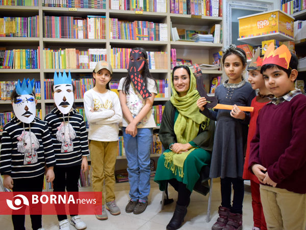 کارگاه شاهنامه‌خوانی گروه نونهالان همایون خبرگزاری برنا در شهر کتاب کرمانشاه