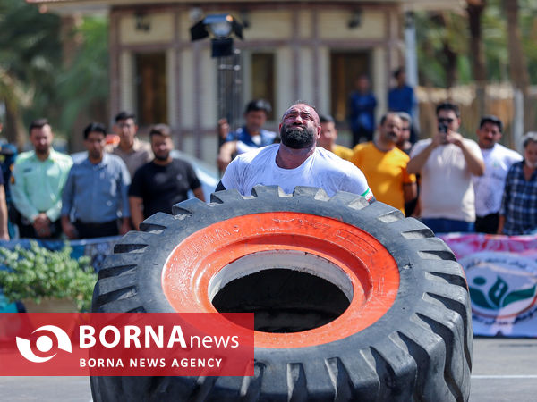 روز نخست مسابقات قویترین مردان کارگری