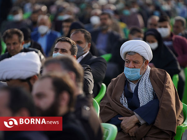 آیین رونمایی از المان شهید محسن فخری زاده
