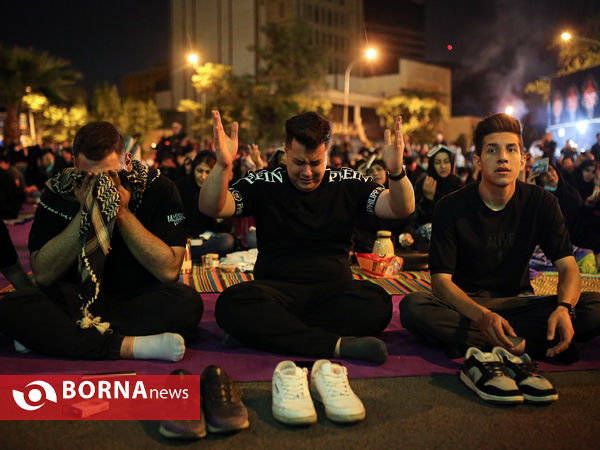 مراسم احیاء شب بیست ویکم ماه مبارک رمضان - میدان فلسطین