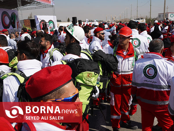 مانور طرح ملی خدمات نوروزی هلال احمر