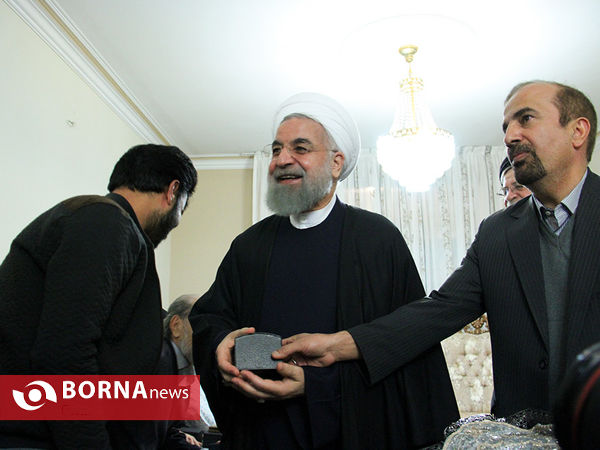 دیدار رئیس جمهوری با جانباز سوری