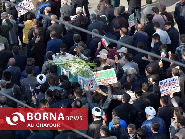 تشییع پیکر «مهدی اثنی عشری» شهید مدافع امنیت در ارومیه