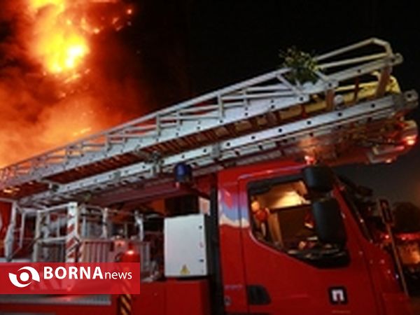 حریق شدید در برج سلمان مشهد