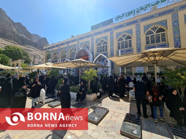 گلزار شهدا کرمان و آرامگاه شهید حاج قاسم سلیمانی در روز اربعین 