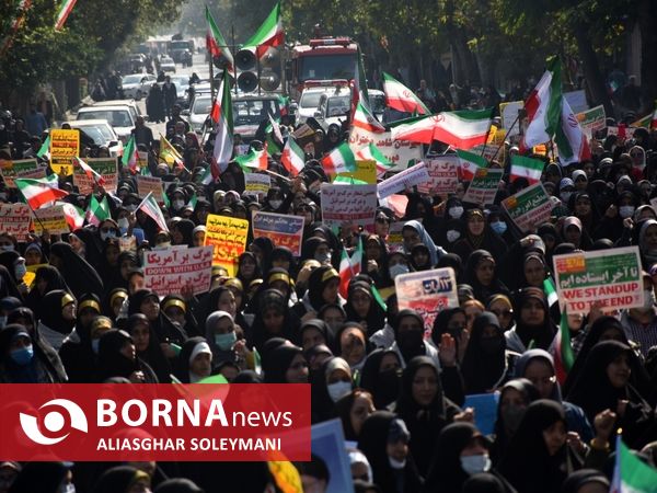 راهپیمایی ۱۳ آبان در گرگان