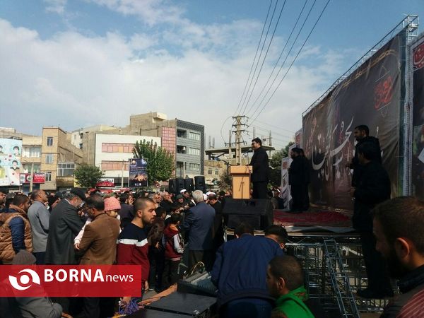 پیاده‌روی جاماندگان اربعین در شهرقدس
