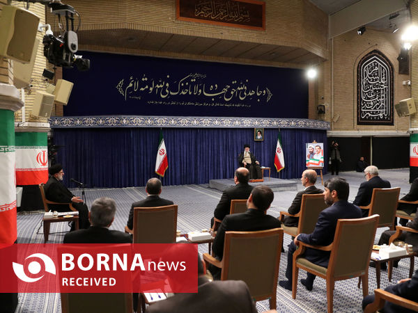 دیدار رئیس‌جمهور و اعضای هیئت دولت با رهبر انقلاب