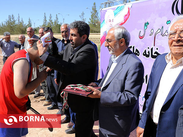 آیین کلنگ‌زنی خانه هاکی در کرمان