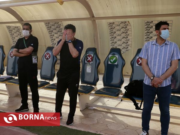 در حاشیه دیدار تیم های فوتبال صنعت نفت - شهر خودرو