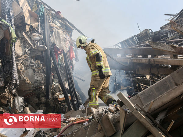 آتش سوزی و فروریختن ساختمان پلاسکو-4