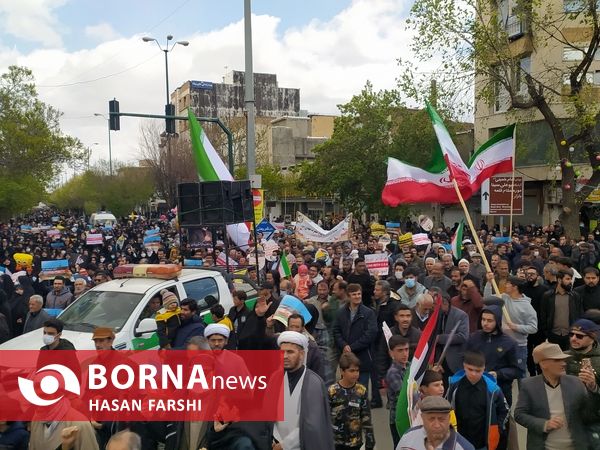 راهیمایی روز قدس در همدان