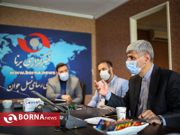 حضور رامین مهمان‌پرست در خبرگزاری برنا