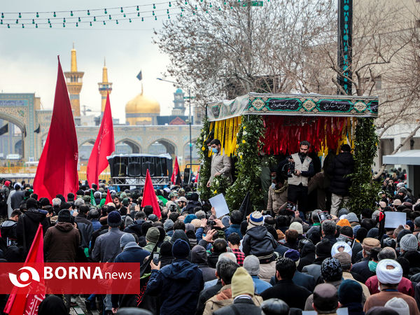 اجتماع عزاداران فاطمی و تشییع پیکر 9 شهید دفاع مقدس و مدافع حرم