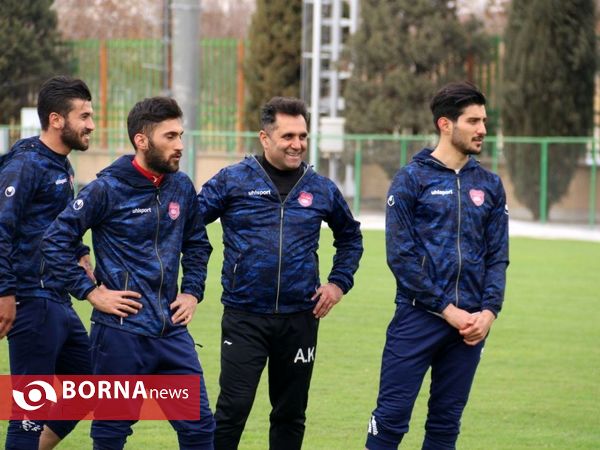 در حاشیه تمرینات تیم فوتبال سپیدرود رشت در اصفهان