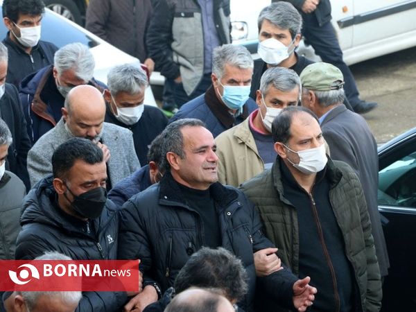 مراسم تشییع پیکر، علیرضا حسنی مقدم، مربی تیم نونهالان ملوان بندرانزلی