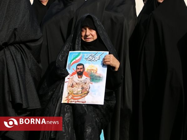 مراسم تشییع پیکر دو شهید گیلانی مدافع حرم