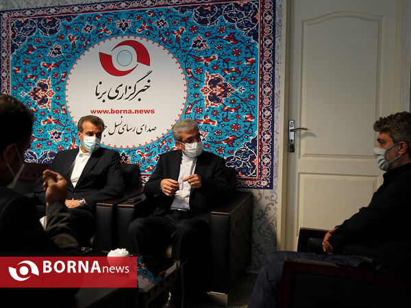 حضور خسرو ساکی و حسین صادقی در خبرگزاری برنا