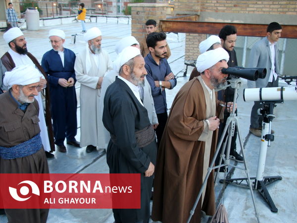 تلاش برای رویت هلال ماه شوال در ارومیه 