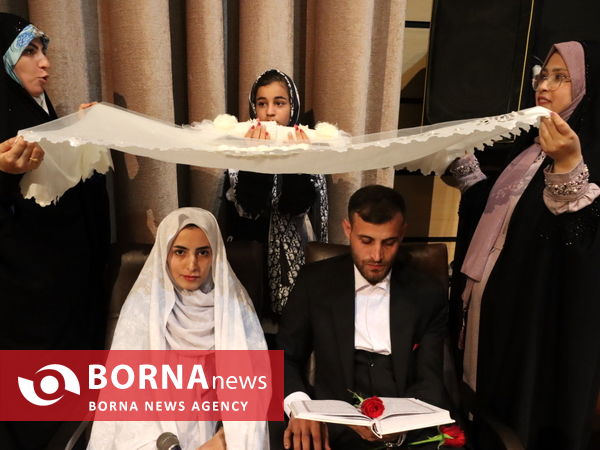 جشن وصال زوج های جوان در همدان با ۳۲۰ سری جهیزیه 