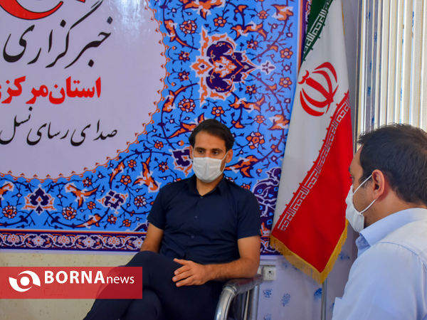 حضور اعضای تیم فوتبال آلومینیوم در دفتر خبرگزاری برنا