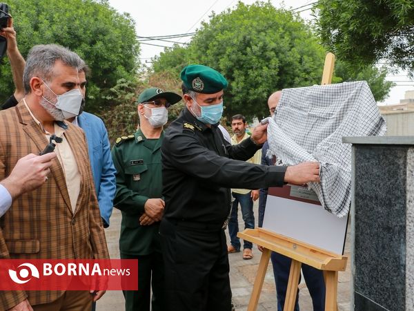 رونمایی از سردیس سردار سلیمانی در آبادان