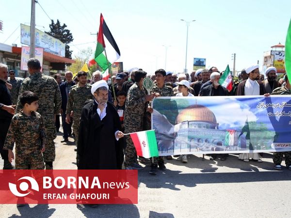 راهپیمایی با شکوه روز قدس در فرح آباد