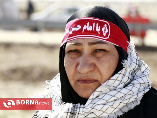 نمای نزدیک اربعینیون شلمچه