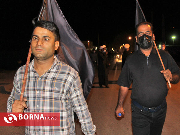 همگامی جاماندگان لامرد فارس با پیاده روی اربعین