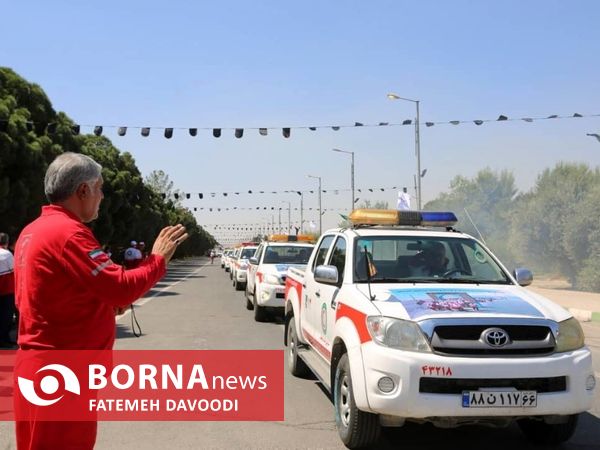 تجدید میثاق هلال احمری ها با امام خمینی(ره) و شهدا