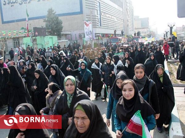 مراسم راهپیمایی 22 بهمن در شهرستان قدس