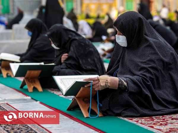 ترتیل خوانی قرآن کریم در حرم مطهر رضوی