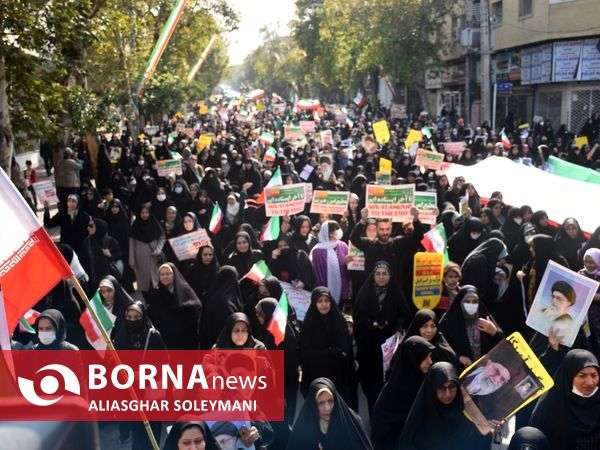راهپیمایی ۱۳ آبان در گرگان