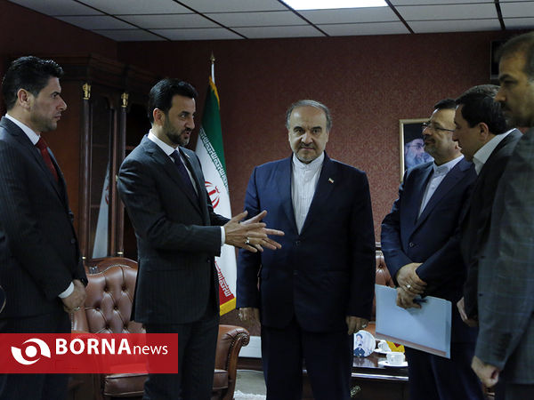 دیدار دکتر سلطانی فر با عبطان وزیر ورزش و جوانان عراق