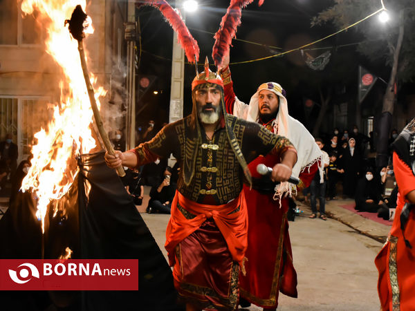 مراسم تعزیه خوانی در شب شام غریبان امام حسین(ع)